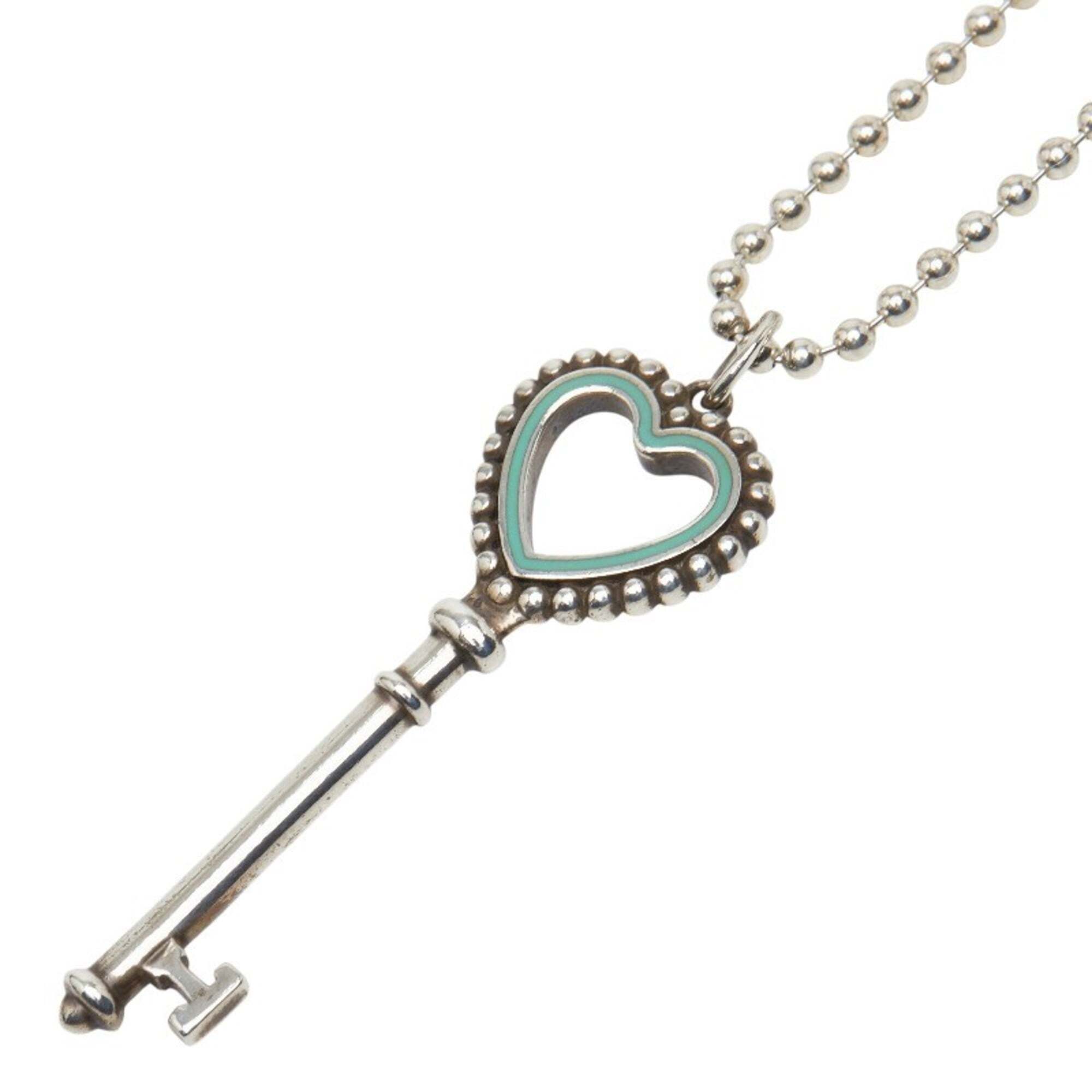Tiffany & Co. Heart Key Necklace In 925 Sterling Silver For Women
